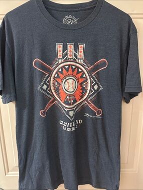 Cleveland Baseball Graphic Tee - Navy Blue